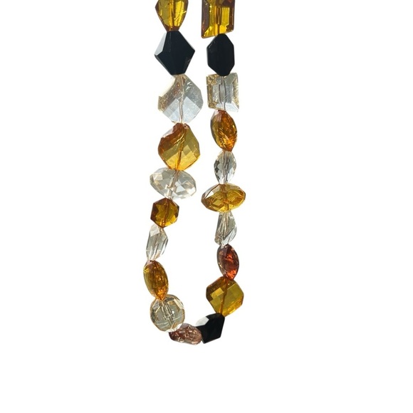 Multicolor Faceted Chunky Beaded Necklace - Picture 9 of 9